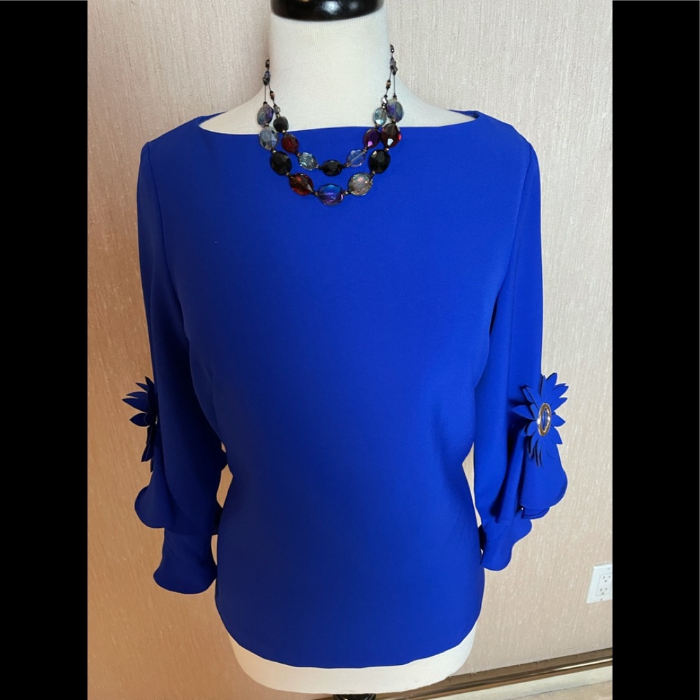 Alberto Makali Blue Sunflower Top